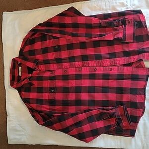 Red and black plaid shirt